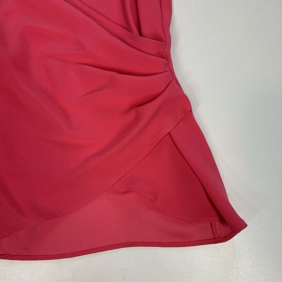 Trina Turk Top Womens 10 Pink Sleeveless Knot Beachy Resort Flowy Blouse - Picture 4 of 8